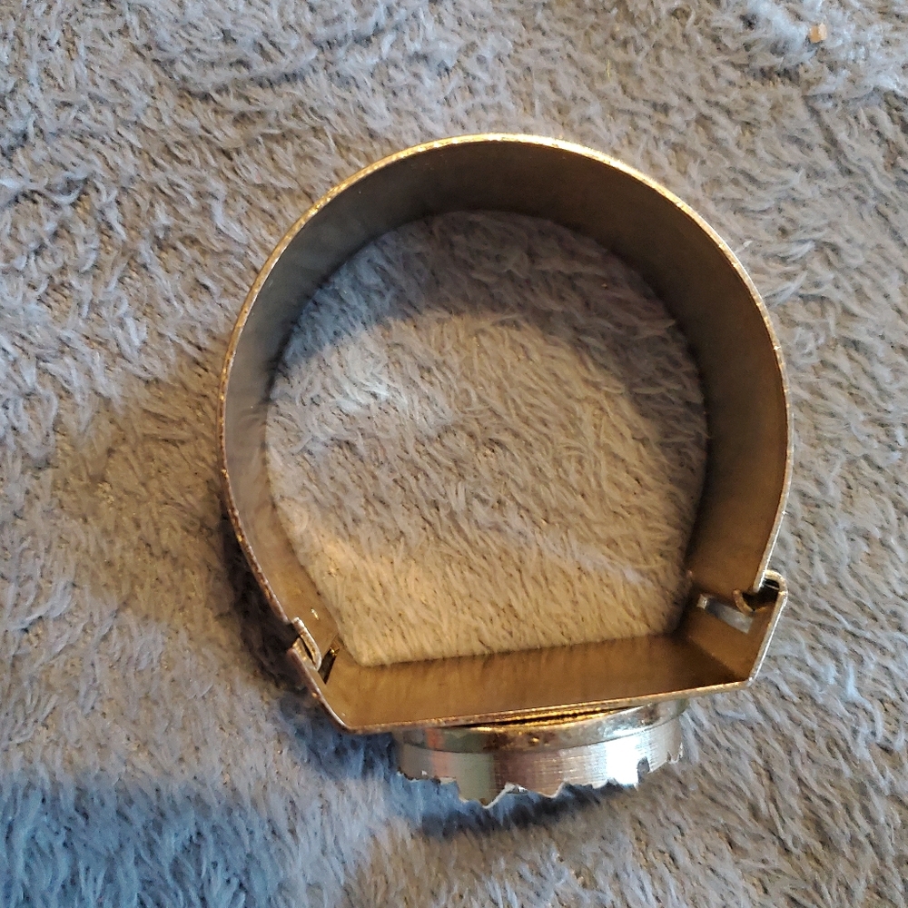 Gold Druzzy Cuff Statement Bangle - image 4